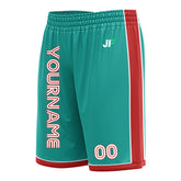 Custom Aqua Basketball Shorts Athletic Mesh Training Shorts